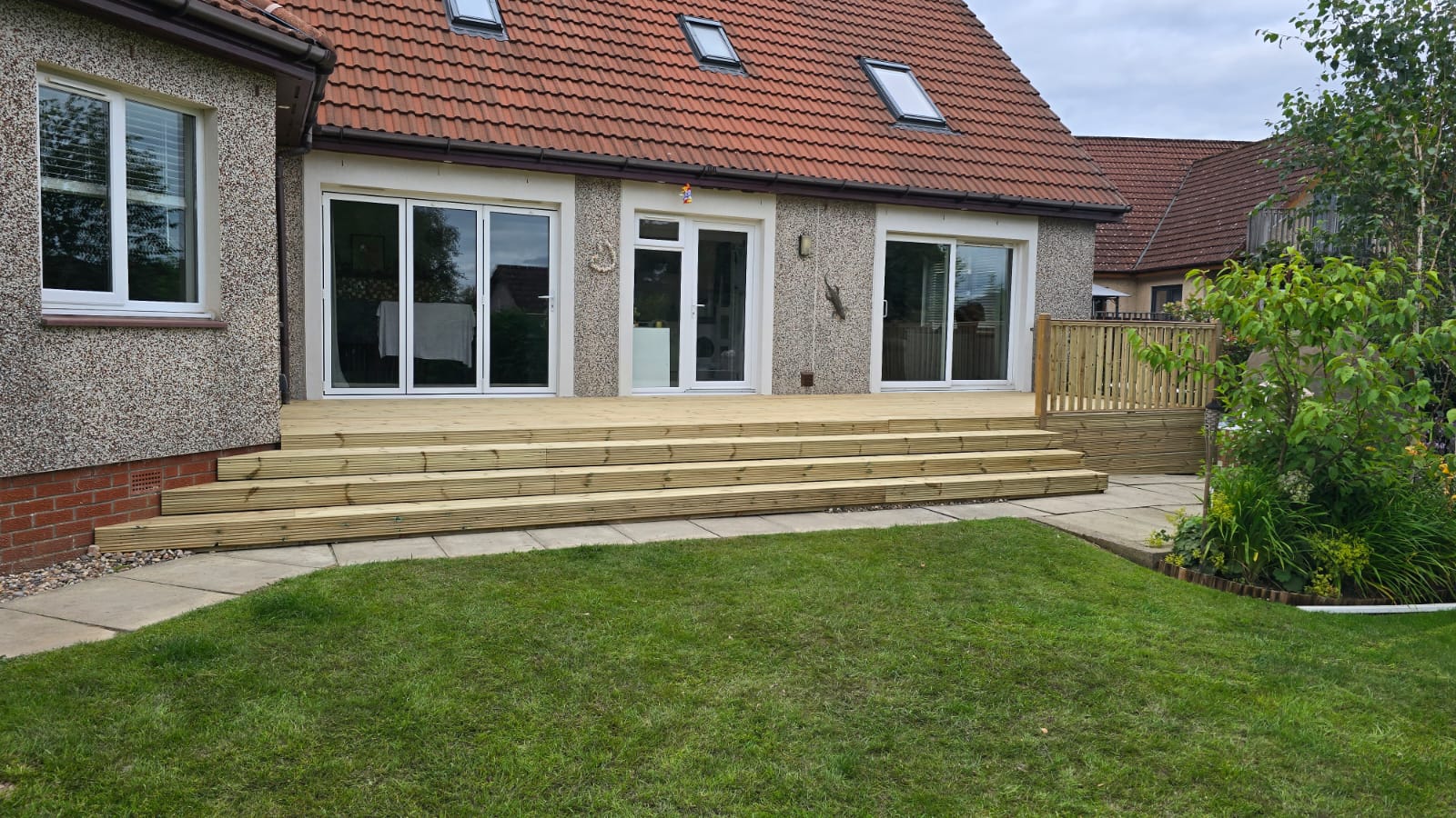 Wooden decking